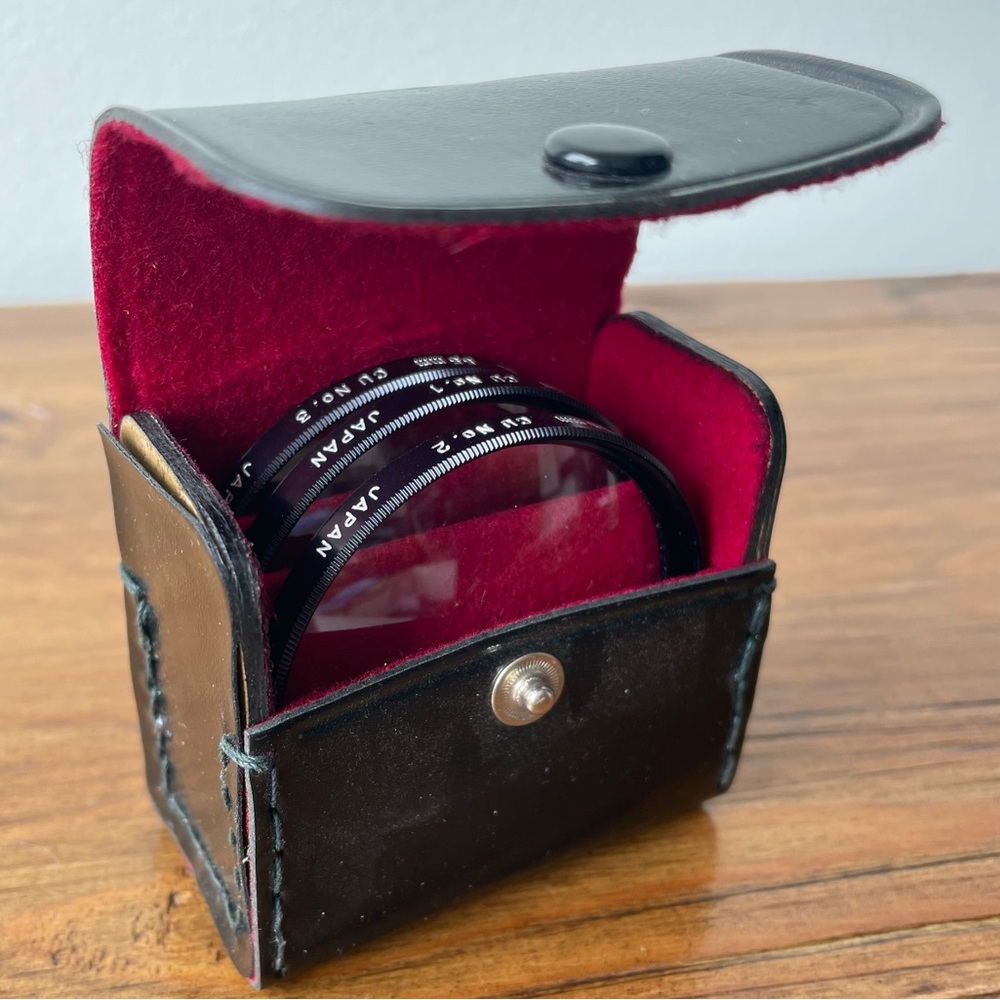Vintage Victar-XL 55 mm Close-Up Lens Set Case Made in Japan